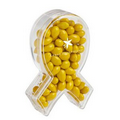 Ribbon of Hope Container - Chocolate Covered Sunflower Seeds (Gemmies)